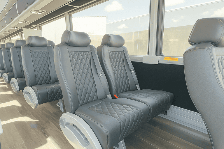 interior of Charter Bus Rental Sunnyvale charter bus